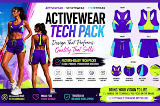 create activewear tech pack sportswear gym wear tech pack compression wears
