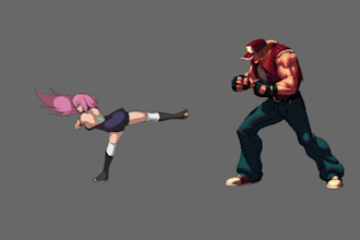 2d pixel art sprite sheet nsfw pixel game art character animation 2d game asset