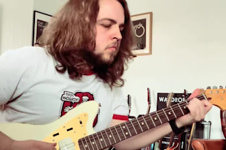 record pro jazzmaster, bluegrass, acoustic, or electric guitar for your song