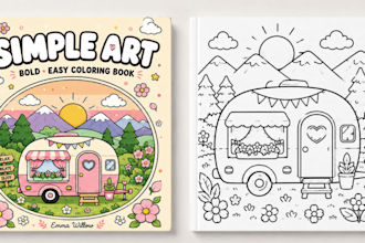 create custom bold and easy coloring pages