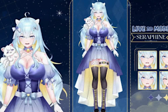do live 2d vtuber vtuber model vtuber rigging live2d model rigging