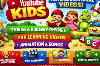 do youtube kids videos, animation, nursery rhymes, and storytelling videos