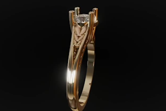 design custom jewelry ring in rhino, matrix