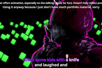 make a 3d character animation for a music video, game, or meme