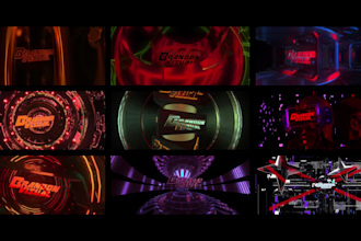 create 3d dj logo animations for clubs and festivals
