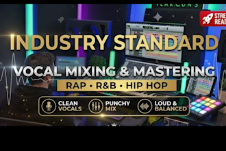 provide professional mix and mastered rap vocals