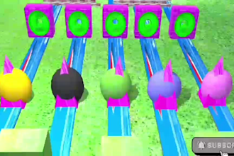 create 3d crossing fountain cartoon for kids paint animals