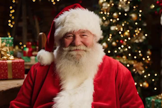 personalized santa christmas video greeting and message