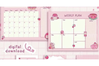 etsy digital planner hyperlinked planner product digital canva kdp ebook journal