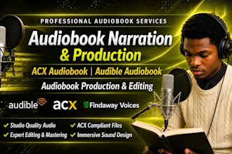 be your audio book narrator and editor