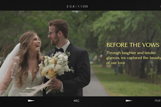 edit cinematic wedding highlight video