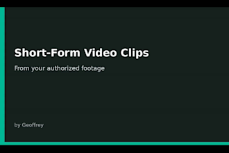 turn your authorized videos into short clips with captions