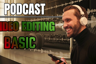 professionally edit your podcast audio, mix and mastering and zoom recoding