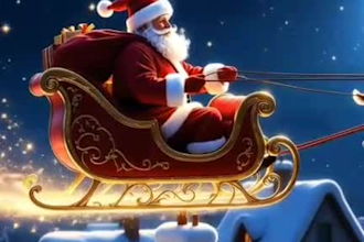 create a magical ai christmas music video for your song