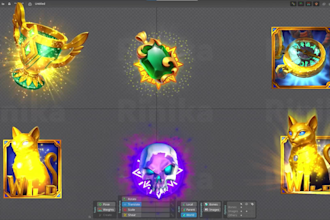 animate 2d game assets, items, and props for your game