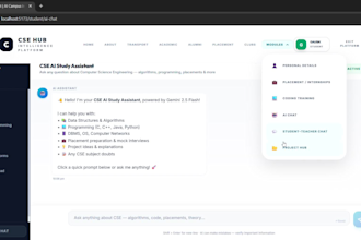 build an ai powered college website