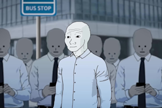 do viral wojak story animations for tiktok and youtube shorts, wojak meme art