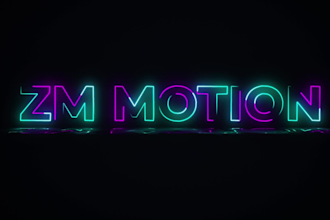 create gaming logo animation intro glitch neon
