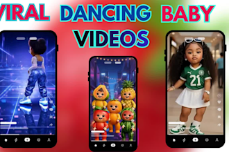 create viral ai dancing baby video, ai dance video, funny ai baby dance