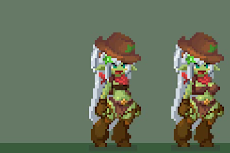 custom pixel art characters, sprites and avatars