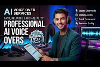 create professional ai voice over using eleven labs