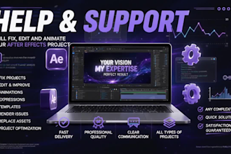 fix, edit and animate your after effects project