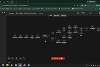 build ai b2b lead generation workflow with clay hubspot and n8n