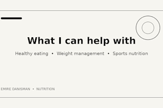 create a personalized nutrition plan tailored to your goals