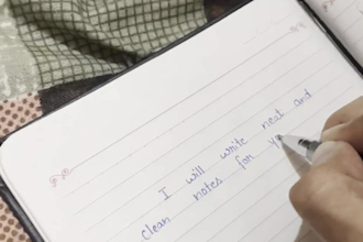 write notes in clean and beautiful handwriting