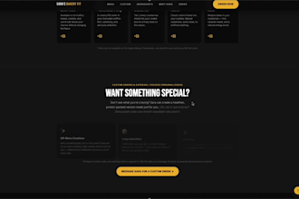 build a professional website and ordering system for your business