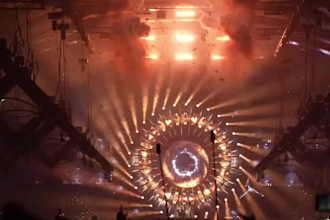 concert stage show dj visual vj loop 3d stage lighting led screen motion graphic