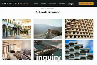 build a modern hotel website with booking form in 3 day