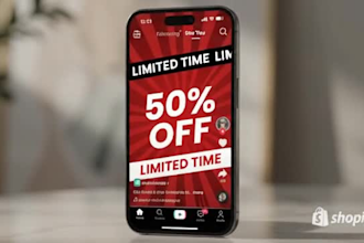 create black friday cyber monday ads creatives for shopify products tiktok meta
