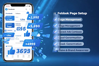 design facebook meta ads create social media compaign social media business page