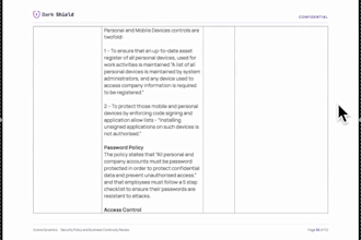 review your cybersecurity policy