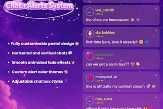 create custom stream chat widget overlays for your brand