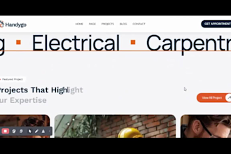 design handyman website for home services and lead generation