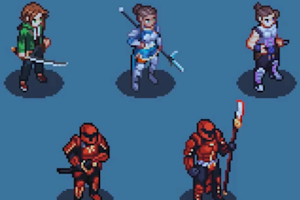 create isometric pixel art character and animation