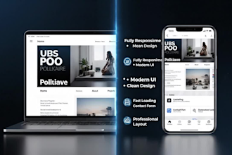 build a responsive portfolio website for students