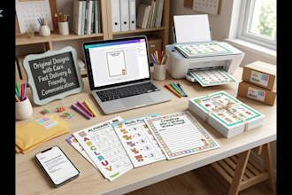 design fun learning worksheets for preschool, kindergarten and homeschool