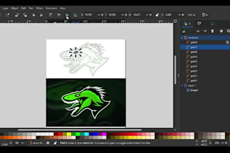 vector trace, redraw or convert logo to vector