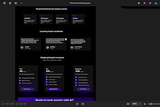 design high converting figma website UI UX saas ai startup