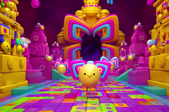 create surreal and psychedelic promotional visuals