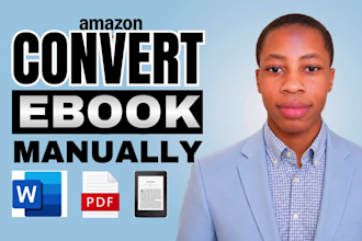 professionally convert word, PDF, and ai files to epub and kindle ebook