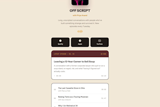 design a custom link in bio page better than linktree