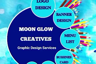 design unique logo, posts, and marketing materials