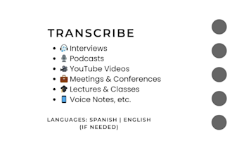 transcribe video or audio in spanish accurately