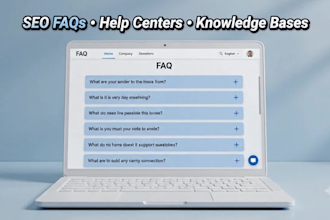 write website content, faq pages and help center articles for saas