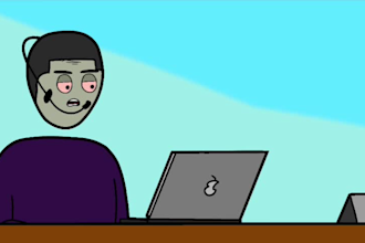 create funny 2d animated skits for social media
