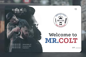 design a barbershop website with online booking and appointment